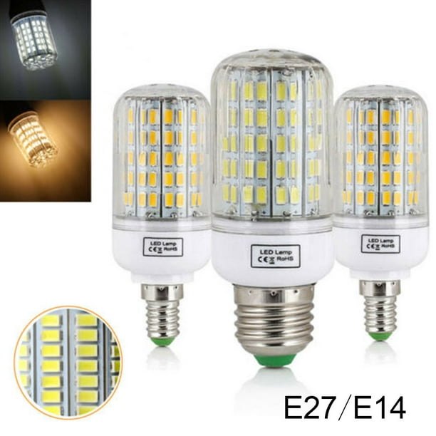 Ultra Bright 5730 SMD LED Corn Bulb Lamp Warm/Cool White Light 220V E27 E14 Bulb 